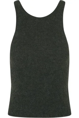 Cortana Truien, Dames, Groen, M, Wol, Groene Alpaca Zijden Tanktop