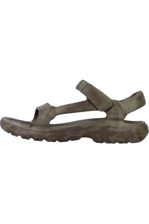 Teva Schoenen, Heren, Groen, 45 1/2 EU, Hurricane Drift Platte Sandalen
