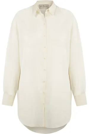 Cortana Blouses & Shirts, Dames, , S, Katoen, Matias, ruwe katoenen voile overhemd