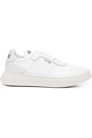 Paciotti Schoenen, Heren, Wit, 43 EU, Leer, Witte Leren Sneakers met Nieten