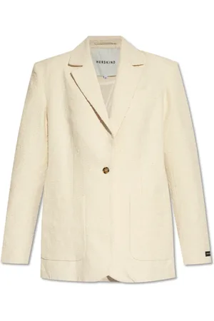 Herskind Jassen, Dames, , S, Katoen, Leo single-breasted blazer