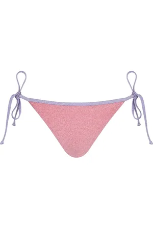 MC2 SAINT BARTH Badkleding, Dames, Roze, M, Polyester, Comfortabele Slip, Tanga en Culotte