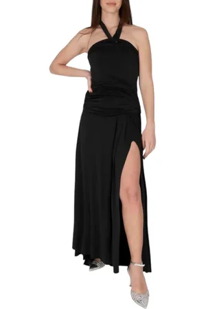 Blugirl Kleedjes, Dames, Zwart, S, Lang Jersey Jurk