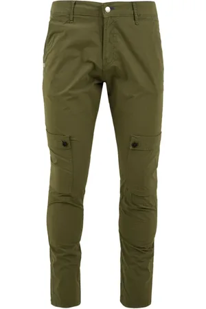 D.A. Daniele Alessandrini Broeken, Heren, Groen, W29, Groene Broek Pj 5845D5054400 Stijl