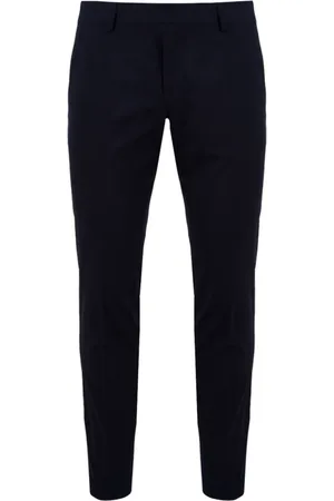 D.A. Daniele Alessandrini Broeken, Heren, Blauw, L, Blauwe Slimato Broek
