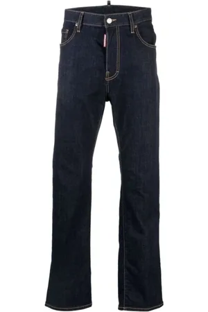 Dsquared2 Jeans, Heren, Blauw, M, Denim, Indigo Slim-Leg Denim Jeans