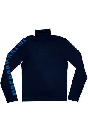 Bikkembergs Truien, Heren, Blauw, M, Navy Regular Pull Sweater