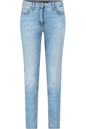 Betty Barclay Jeans, Dames, Blauw, S, Stone-Washed Slim-Fit Basic Jeans