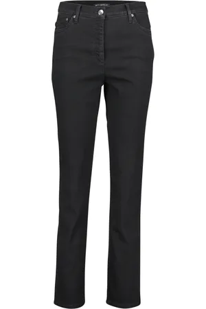 Betty Barclay Jeans, Dames, Zwart, XL, Hoge Taille Stretch Jeans