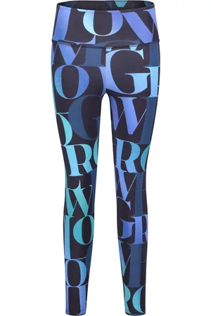 Betty Barclay Broeken, Dames, Blauw, L, Tweed, Tropische High Waist Leggings