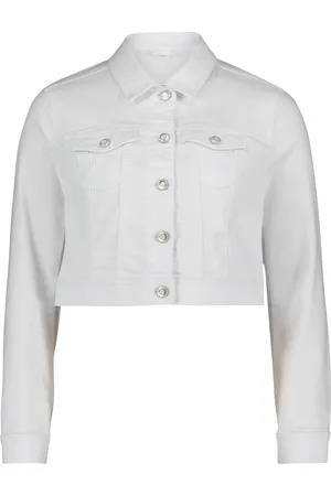 Vera Mont Jassen, Dames, Wit, M, Denim, Patches Denim Jack