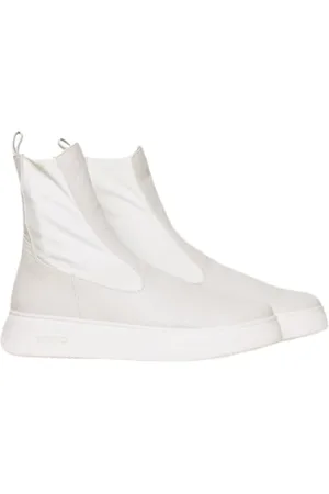 Pedro Miralles Schoenen, Dames, Wit, 38 EU, Leer, Artico Mouse Enkellaars Elastiek