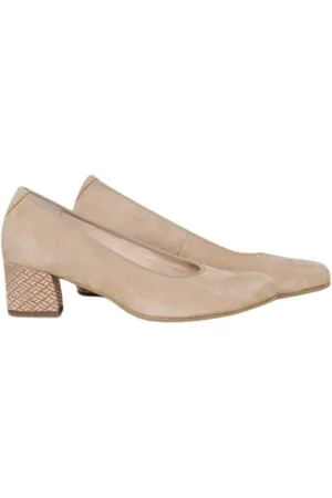 Hassia Schoenen, Dames, , 37 EU, Suède, Creme Suède Pump met 5 cm Hak