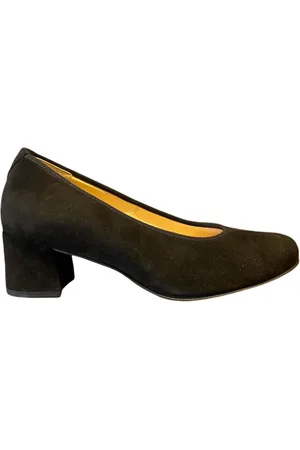 Hassia Schoenen, Dames, Zwart, 37 EU, Suède, Pompen