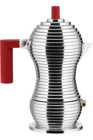 Alessi Interieur, unisex, Grijs, ONE Size, Rode Pulcina Koffiezetapparaat