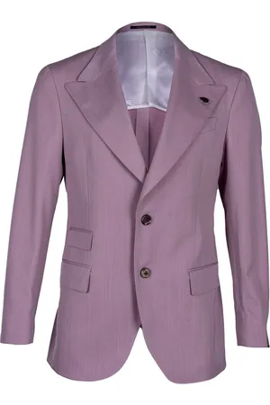 GABRIELE PASINI Pakken, Heren, Roze, M, Wol, Italiaans herenpak jas en broek