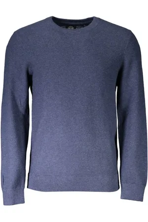 Dockers Truien, Heren, Blauw, S, Katoen, Blauwe Katoenen Crew Neck Sweater
