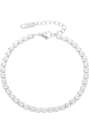 Dansk Copenhagen Accessoires, Dames, Grijs, ONE Size, Kristal Tennisarmband Waterdicht Statement