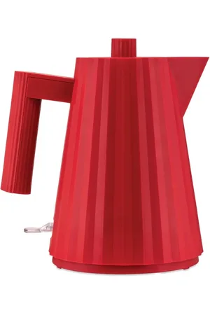 Alessi Interieur, unisex, Rood, ONE Size, Rode Elektrische Waterkoker Plisse