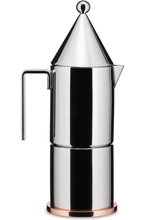 Alessi Interieur, unisex, Grijs, ONE Size, Espresso Koffiezetapparaat Roestvrij Staal