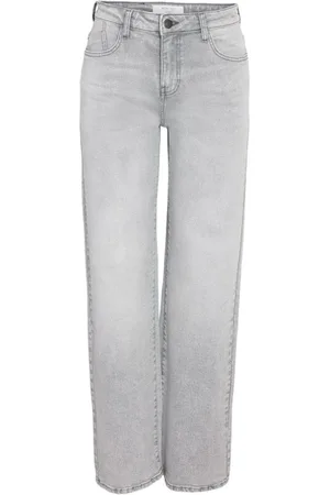 Noisy May Jeans, Dames, Grijs, W31 L30, Denim, Wijde Jeans