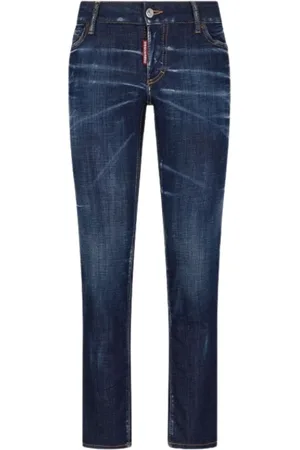 Dsquared2 Jeans, Dames, Blauw, S, Katoen, Jennifer Low Rise Jeans