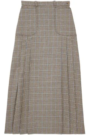 Inès de la Fressange Rokken, Dames, Veelkleurig, S, Wol, Leila pied-de-poule rok