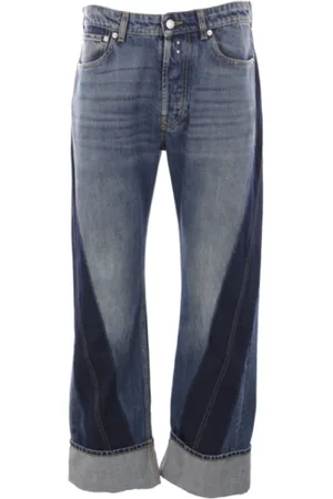 Alexander McQueen Jeans, Heren, Blauw, L, Denim, Blauwe Denim Regular-Fit Jeans