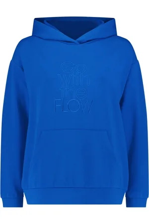 Betty Barclay Sweatshirts & Hoodies, Dames, Blauw, S, Hoodie Chic Stijl