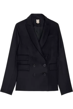Inès de la Fressange Jassen, Dames, Blauw, XS, Wol, Maurice jas