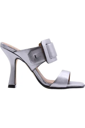 carmens Schoenen, Dames, Grijs, 38 EU, Stijlvolle hakken muiltjes