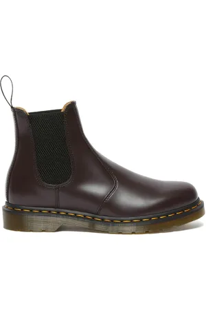 Dr. Martens Schoenen, Dames, Rood, 36 EU, Leer, Chelsea Burgundy Smooth Laarzen