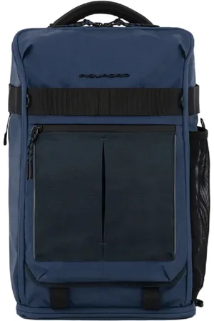 Piquadro Tassen, Heren, Blauw, ONE Size, Blauwe Bucket Bag & Rugzak met LED