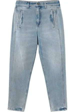 Twin-Set Jeans, Dames, Blauw, W29, Denim, Slim-fit Denim Jeans