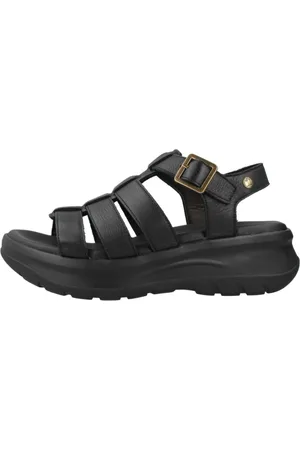 Panama Jack Schoenen, Dames, Zwart, 40 EU, Stijlvolle Platte Sandalen