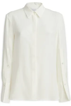 SIMONA CORSELLINI Blouses & Shirts, Dames, Wit, M, Stijlvolle Damesoverhemden Collectie