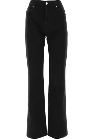 Dolce & Gabbana Jeans, Dames, Zwart, 3Xs, Denim, Wijde Jeans voor Vrouwen