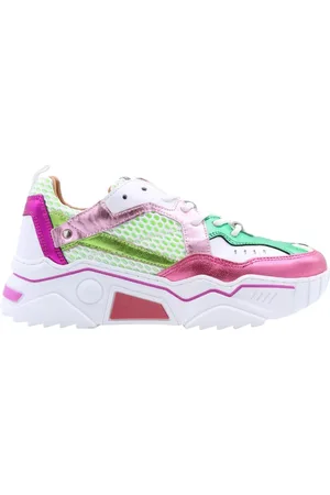 DWRS Schoenen, Dames, Groen, 36 EU, Stijlvolle Koeban Sneakers