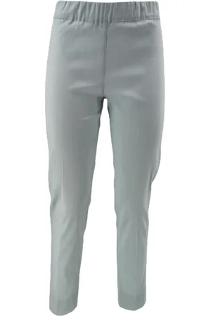 D.EXTERIOR Broeken, Dames, Wit, XS, Linnen, Slim Linnen Elastische Chinos
