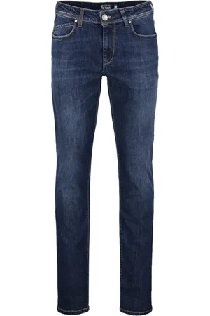 RE-HASH Jeans, Heren, Blauw, W35, Denim, Slim-fit Jeans Upgrade Stijlvol Comfortabel