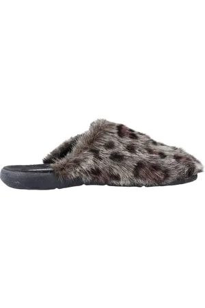 victoria Schoenen, Dames, Veelkleurig, 39 EU, Luipaardprint Pantoffels