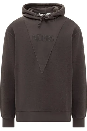 J.W.Anderson Sweatshirts & Hoodies, Heren, Zwart, S, Katoen, Urban Logo Reverse Hoodie