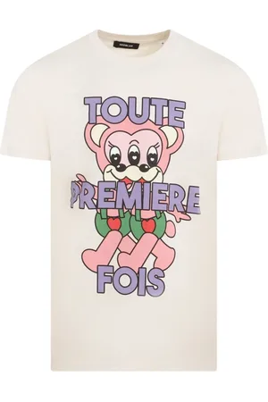 EgonLab Tops, Heren, , L, Katoen, Lichtroze Katoenen T-Shirt