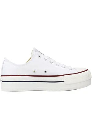victoria Schoenen, Dames, Wit, 38 EU, Platform Sneakers
