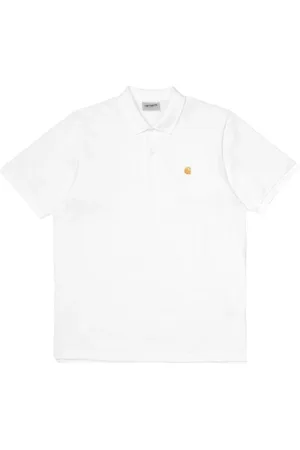 Carhartt Tops, Heren, Wit, M, Katoen, Piqué Polo Shirt