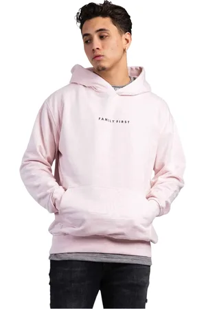 Family First Sweatshirts & Hoodies, Heren, Roze, S, Roze Box Logo Hoodie