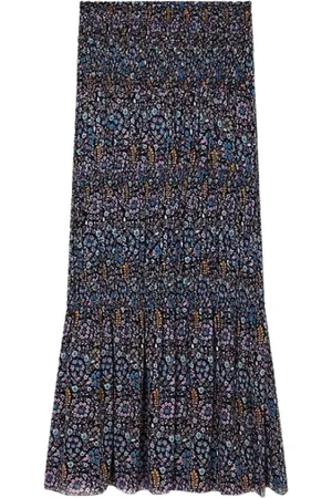 Isabel Marant Rokken, Dames, Veelkleurig, S, Bohemian Ruffle Maxi Rok