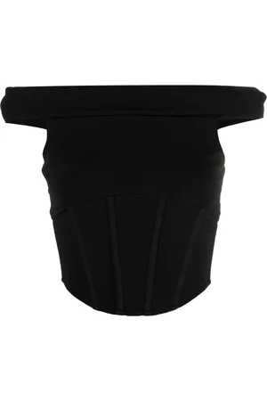 MISBHV Tops, Dames, Zwart, S, Zwart Korsetstijl Benenlijfje