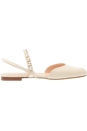 AGL ATTILIO GIUSTI LEOMBRUNI Schoenen, Dames, , 36 EU, Leer, Elegante Strass Slingback Schoenen