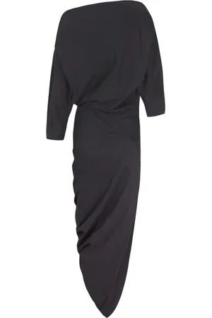 Cortana Kleedjes, Dames, Zwart, S, Hennep, Asymmetrische Hennep Jurk